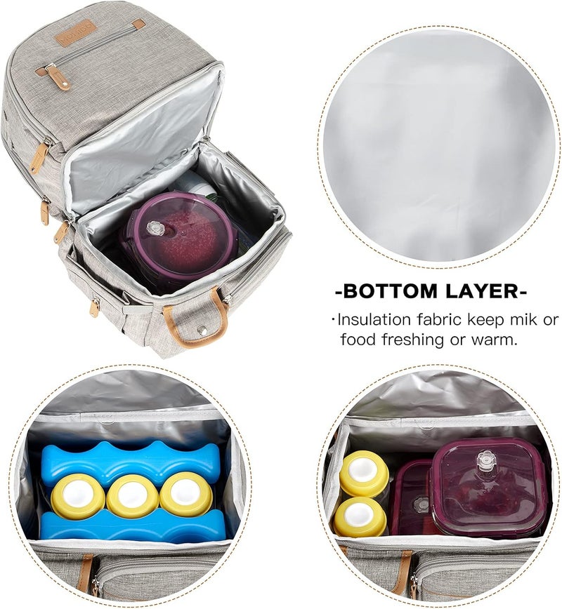 MOMIGO Breast Pump Backpack - Grey - Image 4